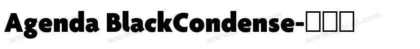 Agenda BlackCondense字体转换